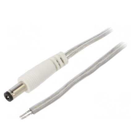 Cablu Transparent 2x0,5mm2 cu Mufă DC 5m | Electronic-mag.ro | Componente Electronice