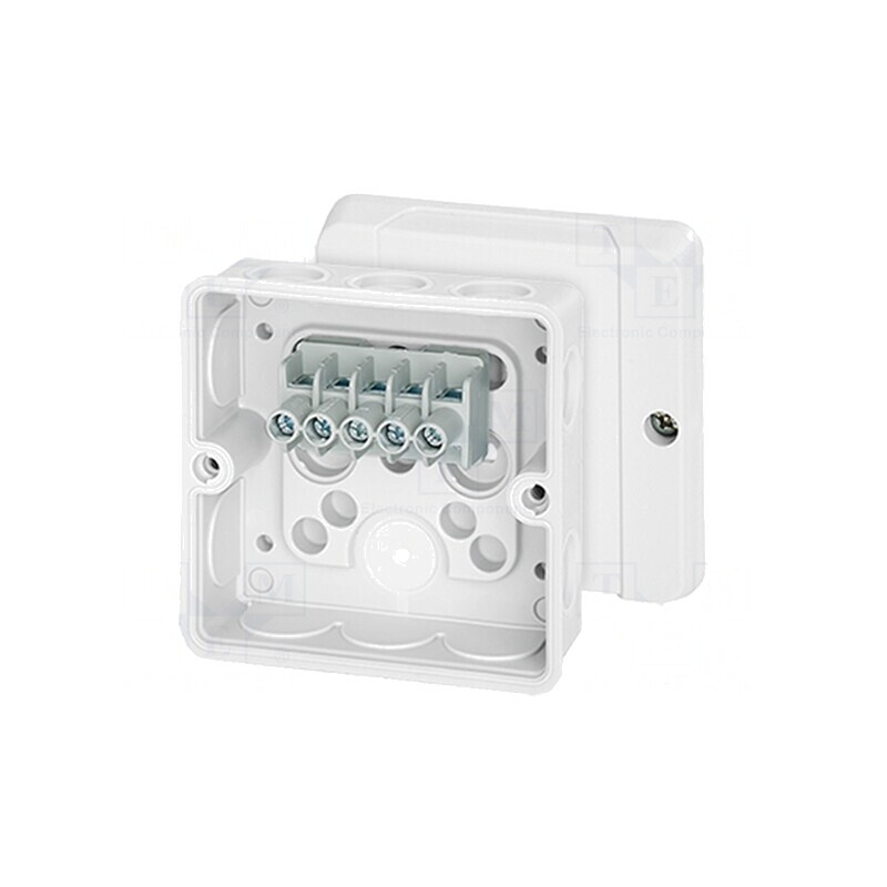 Cutie de conexiuni IP55 88x88x50mm Albă | Electronic-mag.ro | Componente Electronice Cutie de conexiuni IP55 88x88x50mm Albă | Electronic-mag.ro | Componente Electronice