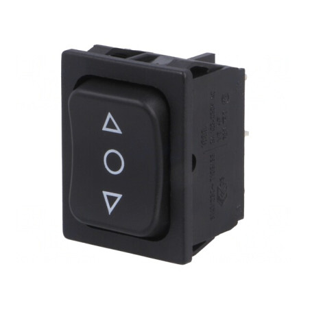 Comutator Bascule DP3T 6A/250VAC Negru | Electronic-mag.ro | Componente Electronice