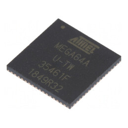 Microcontroler AVR VQFN64 2.7-5.5VDC 8 Întreruperi 1 Comparator | Electronic-mag.ro | Componente Electronice