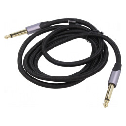Cablu Audio Jack 3.5mm la Jack 6.3mm 5m Negru