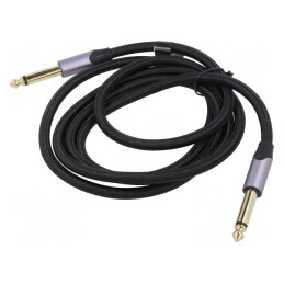 Cablu Audio Jack 3.5mm la Jack 6.3mm 5m Negru | Electronic-mag.ro | Componente Electronice