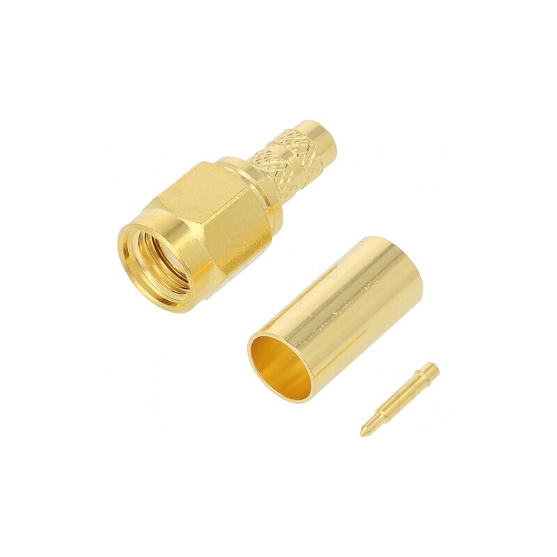 Mufă SMA Dreaptă 50Ω PTFE Aurit | Electronic-mag.ro | Componente Electronice