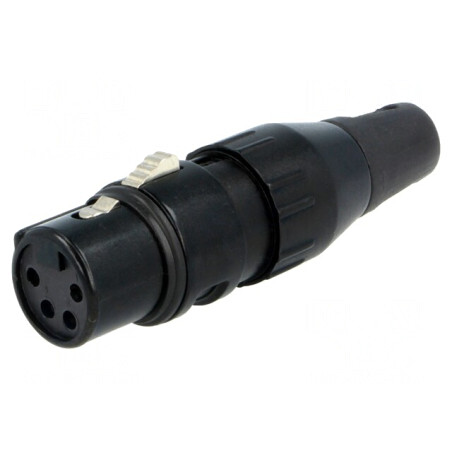 Mufă XLR Mamă 4 Pin pentru Cablu 50V 10A | Electronic-mag.ro | Componente Electronice