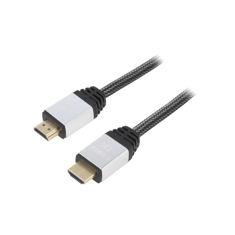 Cablu HDMI 2.0 Textil 1.5m Negru | Electronic-mag.ro | Componente Electronice