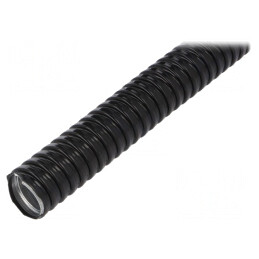 Tub de protecție IP67 oțel galvanizat negru 26mm | Electronic-mag.ro | Componente Electronice