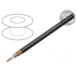 Cablu Coaxial Cu LSZH Negru 10,3mm
