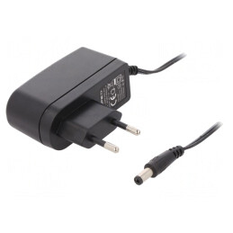 Alimentator Pulsatoriu 6VDC 1A 6W cu Ștecher EU și Iesire 5,5/2,1 | Electronic-mag.ro | Componente Electronice