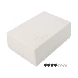 Carcasă Universală ABS Gri Deschis 123x174x63mm | Electronic-mag.ro | Componente Electronice