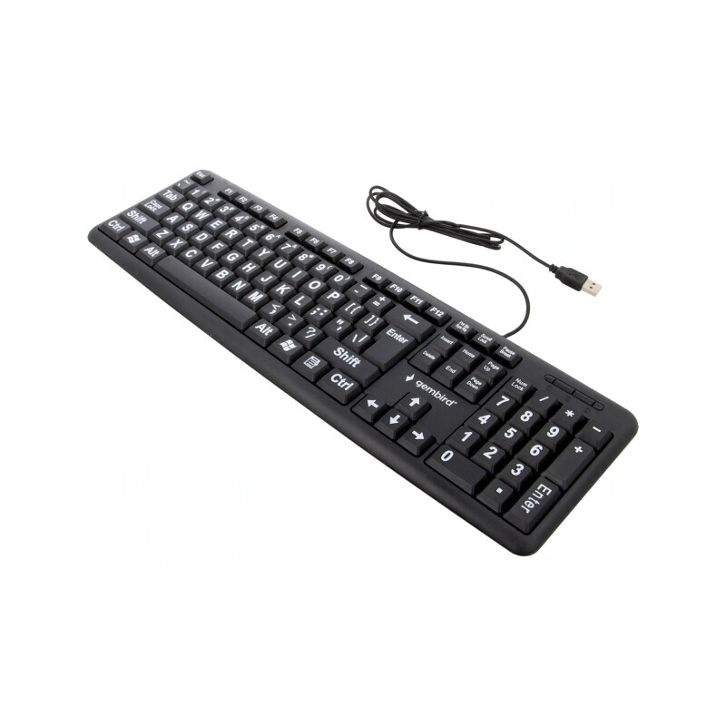 Tastatură USB Neagră cu Fir 1,5m US Layout | Electronic-mag.ro | Componente Electronice Tastatură USB Neagră cu Fir 1,5m US Layout | Electronic-mag.ro | Componente Electronice