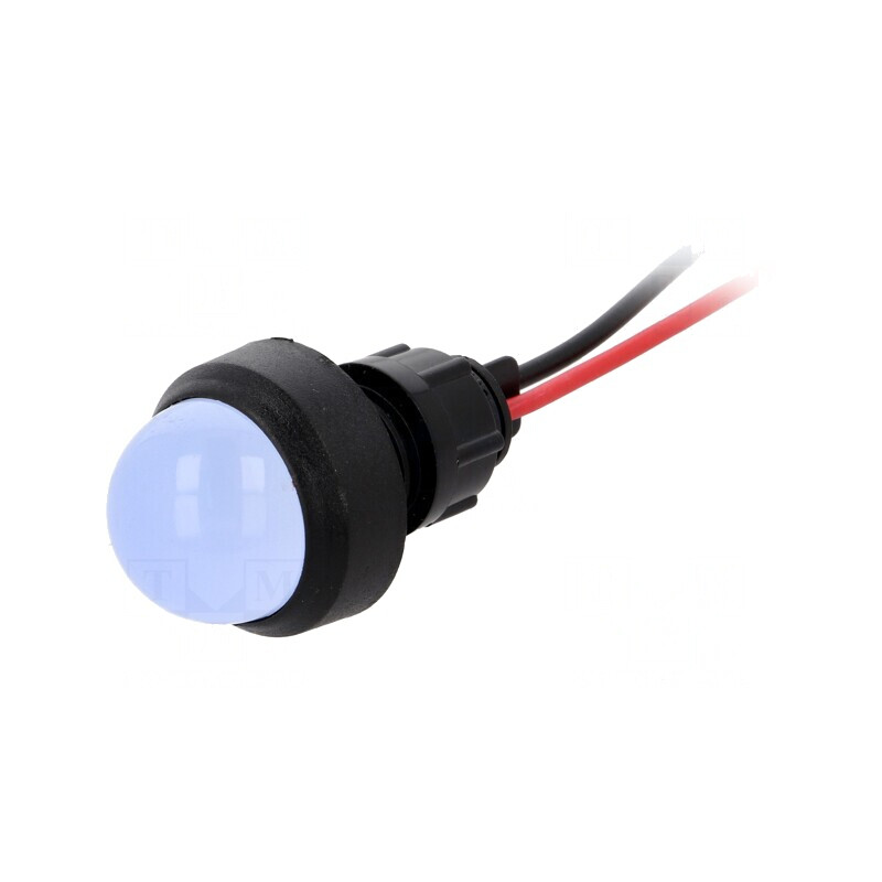 Lampă LED de control albastră 220V 13mm IP40 | Electronic-mag.ro | Componente Electronice