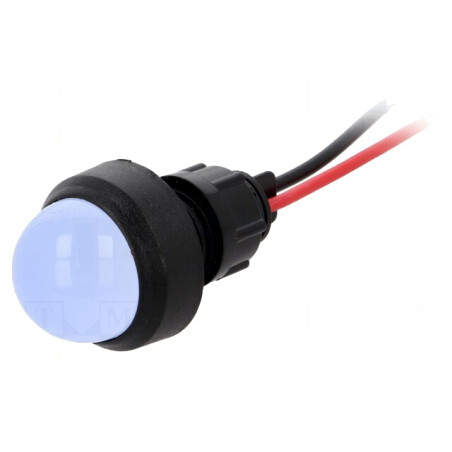 Lampă LED de control albastră 220V 13mm IP40 | Electronic-mag.ro | Componente Electronice