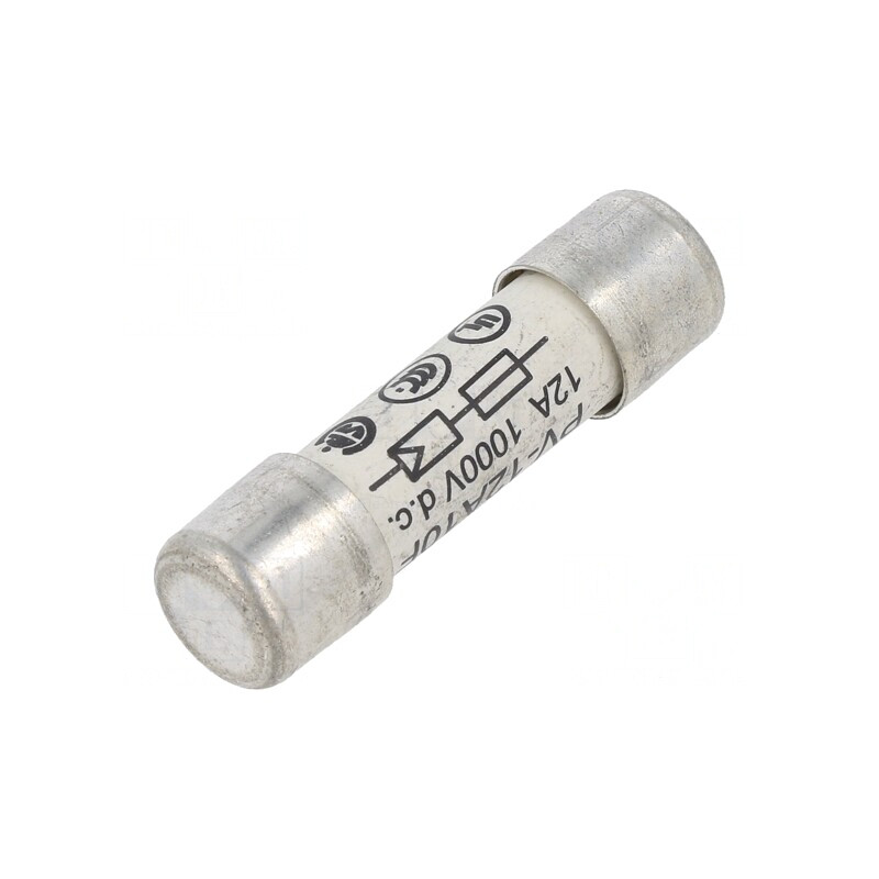 Siguranță gPV 12A 1kVDC 10,3x38mm | Electronic-mag.ro | Componente Electronice