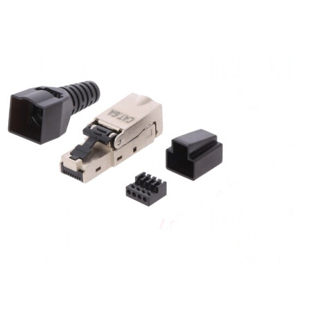 Mufă RJ45 Cat 6a Ecranată 8p8c Tată | Electronic-mag.ro | Componente Electronice