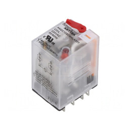 Releu Electromagnetic Industrial DPDT 220VAC 10A | Electronic-mag.ro | Componente Electronice