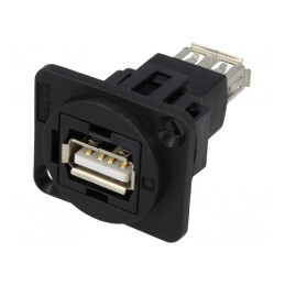 Adaptor USB A dublu FT USB 2.0 plastic