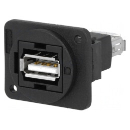 Adaptor USB A dublu soclu USB 2.0 plastic | Electronic-mag.ro | Componente Electronice