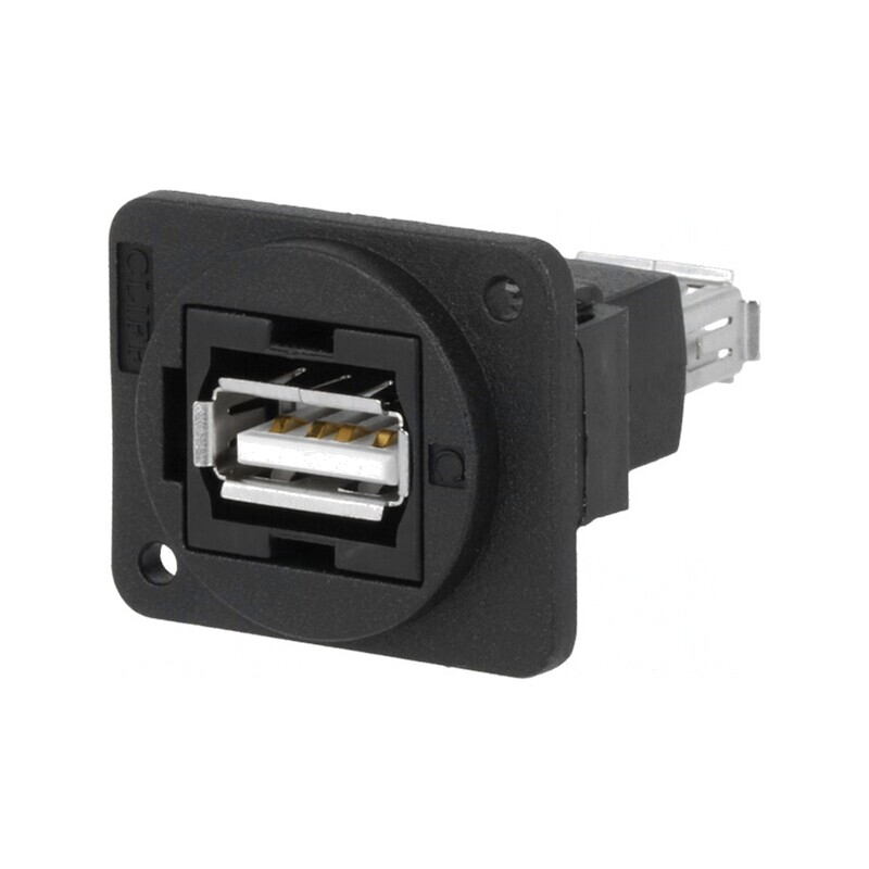 Adaptor USB A dublu soclu USB 2.0 plastic | Electronic-mag.ro | Componente Electronice