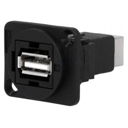 Adaptor USB A la USB B 2.0 Plastic 19x24mm | Electronic-mag.ro | Componente Electronice