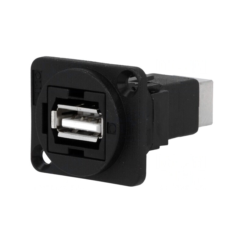 Adaptor USB A la USB B 2.0 Plastic 19x24mm | Electronic-mag.ro | Componente Electronice