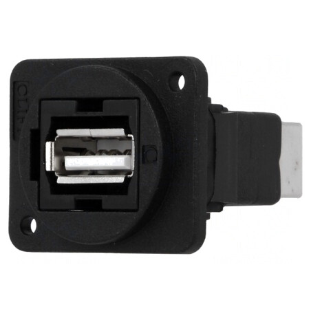 Adaptor USB A la USB B Plastic 19x24mm USB 2.0 | Electronic-mag.ro | Componente Electronice