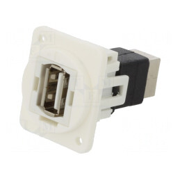 Adaptor USB A la USB B, Plastic, 19x24mm | Electronic-mag.ro | Componente Electronice