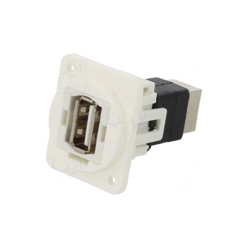 Adaptor USB A la USB B, Plastic, 19x24mm | Electronic-mag.ro | Componente Electronice