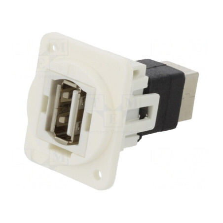 Adaptor USB A la USB B, Plastic, 19x24mm | Electronic-mag.ro | Componente Electronice