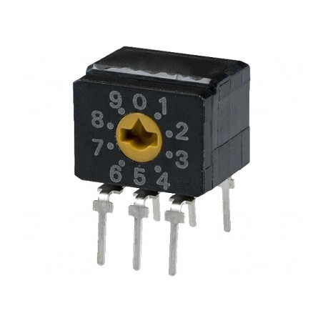 Întrerupător codificare DEC/BCD 10 Poz THT 100MΩ | Electronic-mag.ro | Componente Electronice