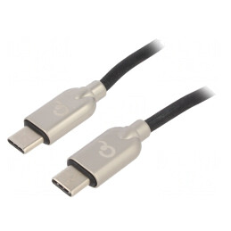 Cablu USB-C 2.0 2m Negru 480Mbps | Electronic-mag.ro | Componente Electronice