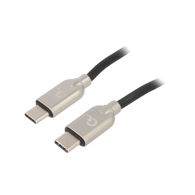 Cablu USB-C 2.0 2m Negru 480Mbps | Electronic-mag.ro | Componente Electronice
