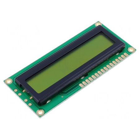 Afişaj LCD Alfanumeric 16x1 80x36mm STN Positive | Electronic-mag.ro | Componente Electronice
