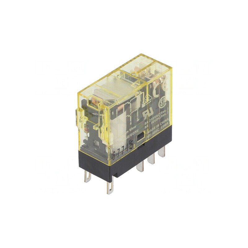 Releu Electromagnetic DPDT 24VAC 8A | Electronic-mag.ro | Componente Electronice
