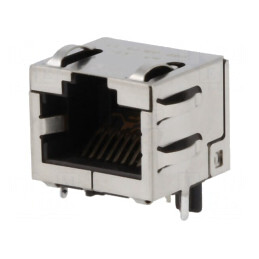 Soclu RJ45 Cat 6a Ecranat 8p8c pentru PCB | Electronic-mag.ro | Componente Electronice