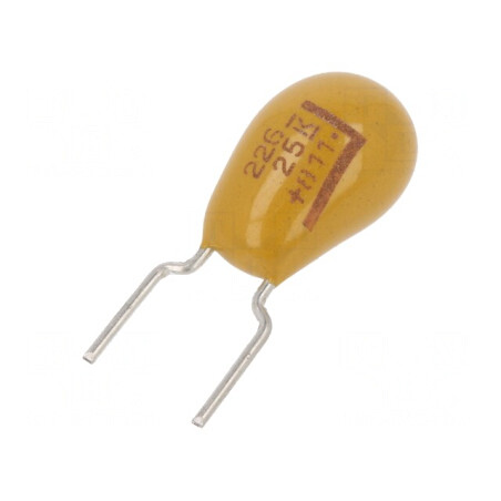 Condensator Tantal 22uF 25V THT | Electronic-mag.ro | Componente Electronice