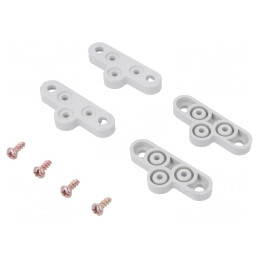 Set 4 Mânere Plastic pentru Perete Carcase | Electronic-mag.ro | Componente Electronice