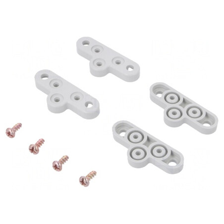 Set 4 Mânere Plastic pentru Perete Carcase | Electronic-mag.ro | Componente Electronice