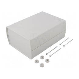 Carcasă ABS Gri IP53 136x185x80mm | Electronic-mag.ro | Componente Electronice