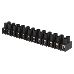 Regletă de Conexiuni cu Șurub 10mm2 400V 57A Neagră | Electronic-mag.ro | Componente Electronice