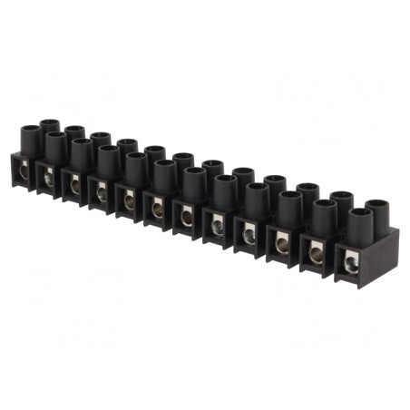 Regletă de Conexiuni cu Șurub 10mm2 400V 57A Neagră | Electronic-mag.ro | Componente Electronice
