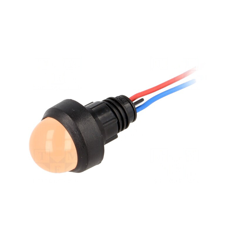 Lampă de control LED portocalie Ø13mm 12V | Electronic-mag.ro | Componente Electronice Lampă de control LED portocalie Ø13mm 12V | Electronic-mag.ro | Componente Electronice