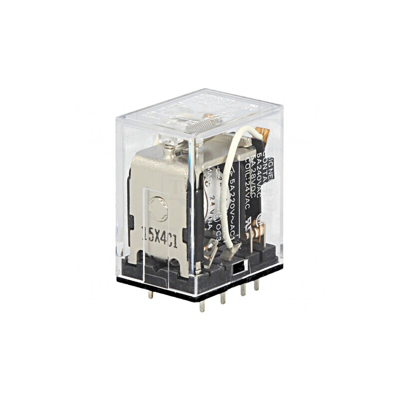 Releu Electromagnetic DPDT 24VAC 5A | Electronic-mag.ro | Componente Electronice