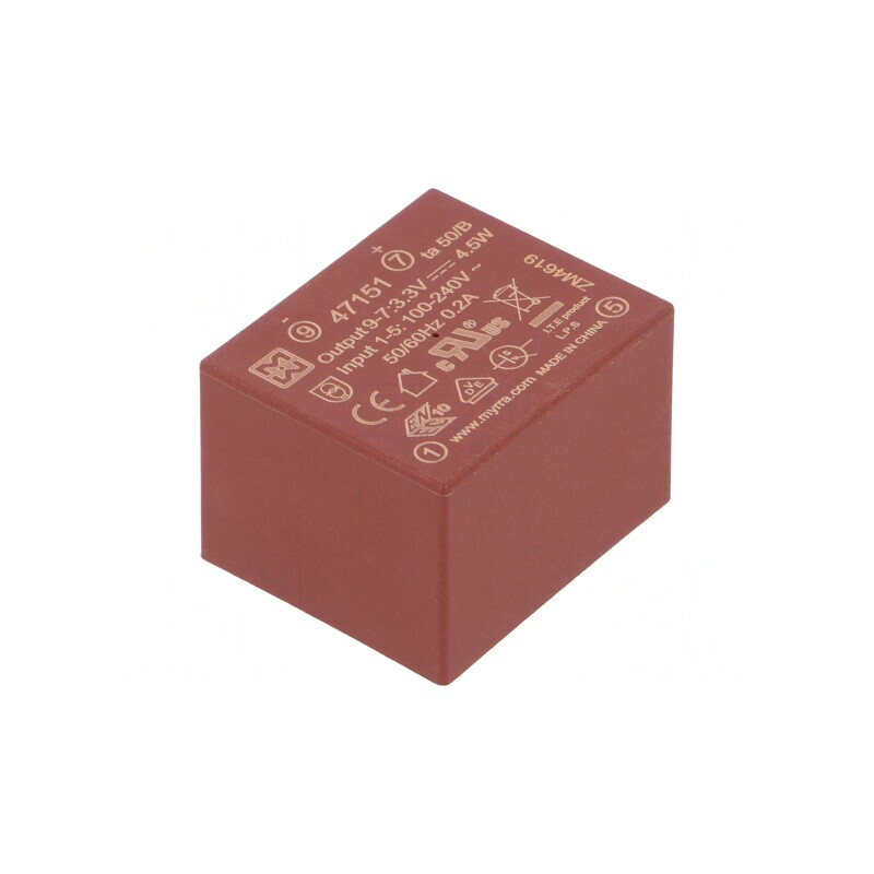Convertor AC/DC 4,5W 3,3VDC | Electronic-mag.ro | Componente Electronice