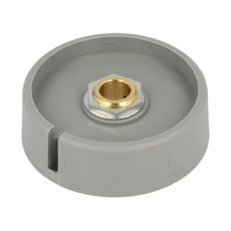 Buton rotativ poliamidă gri 8mm 50x16mm | Electronic-mag.ro | Componente Electronice