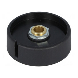 Buton rotativ negru cu indicator 8mm 50x16mm | Electronic-mag.ro | Componente Electronice