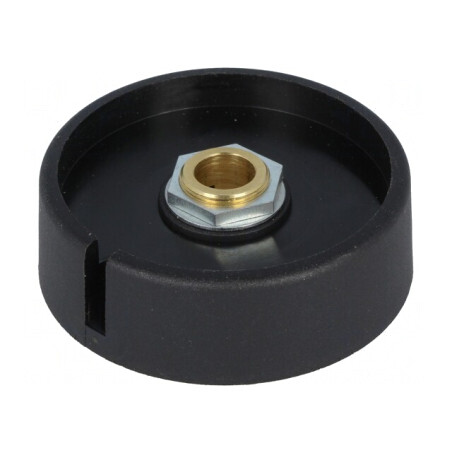 Buton rotativ negru cu indicator 8mm 50x16mm | Electronic-mag.ro | Componente Electronice