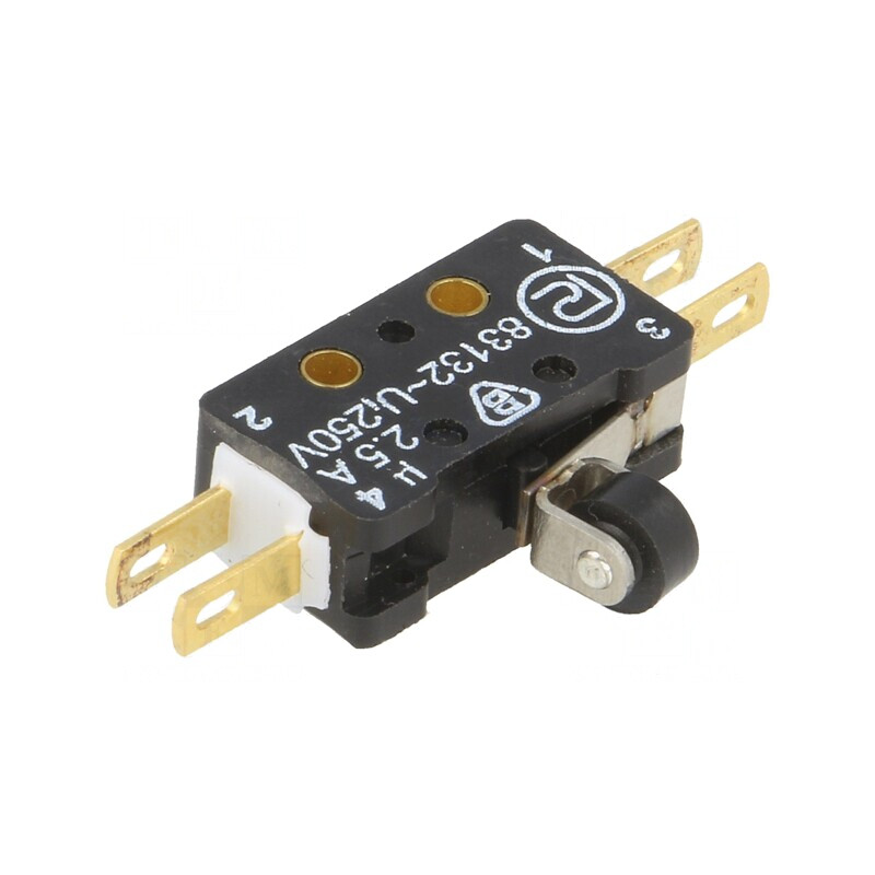 Microîntrerupător SNAP ACTION 2,5A 250VAC 0,3A 220VDC | Electronic-mag.ro | Componente Electronice