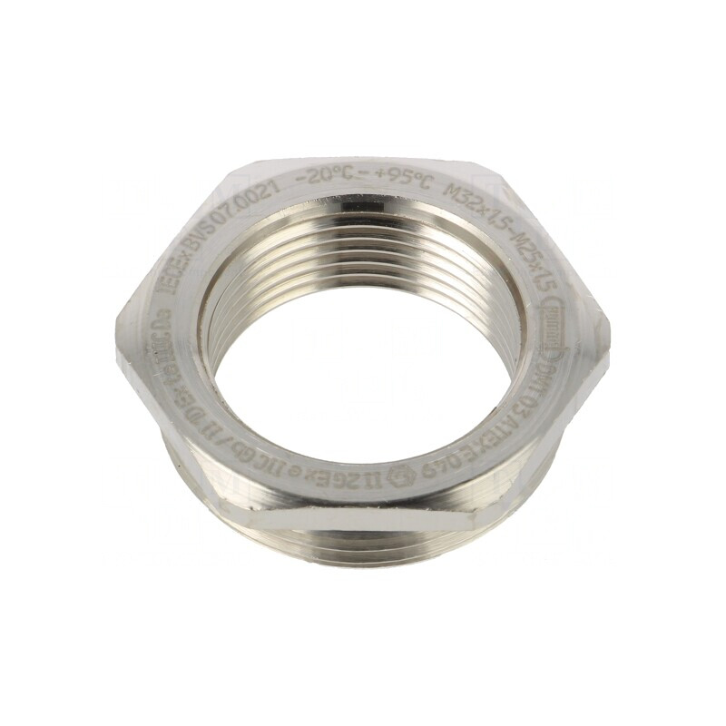 Reducție Filet M25 Alamă IP68 | Electronic-mag.ro | Componente Electronice