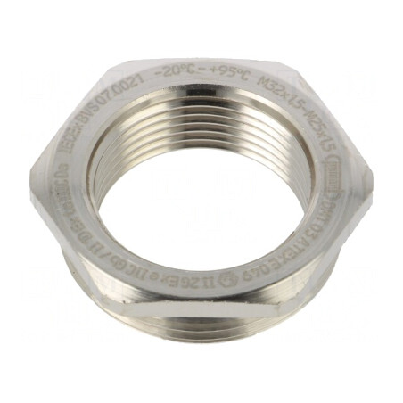Reducție Filet M25 Alamă IP68 | Electronic-mag.ro | Componente Electronice