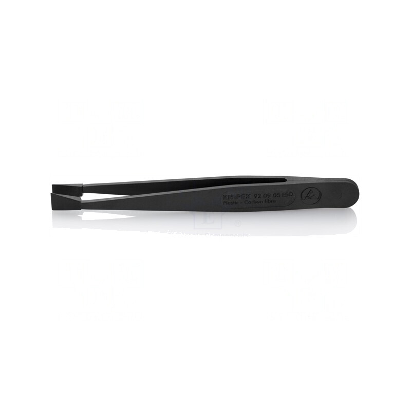 Pensetă ESD cu Vârf Trapezoidal 115mm | Electronic-mag.ro | Componente Electronice